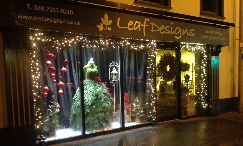 Leaf Designs unveils Christmas Window Display