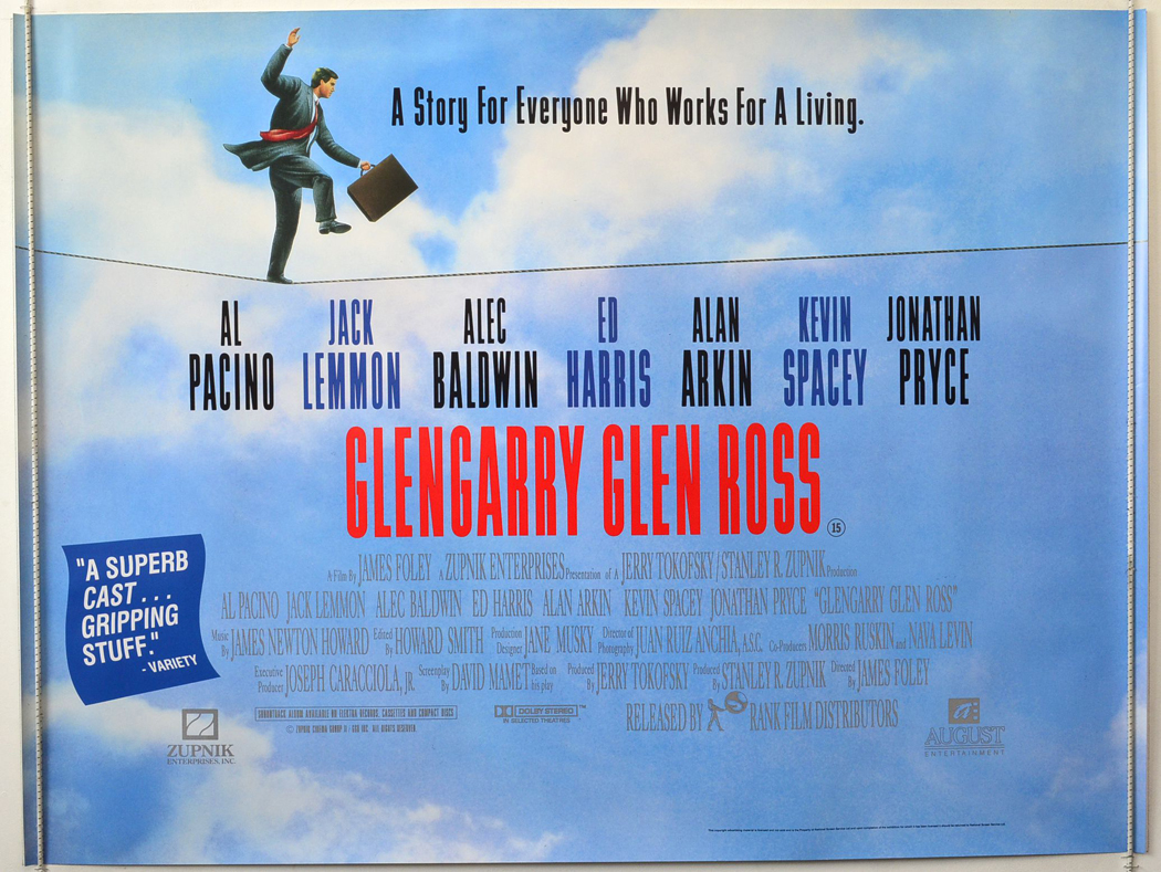 Braid Film Theatre show Glengarry Glenn Ross 