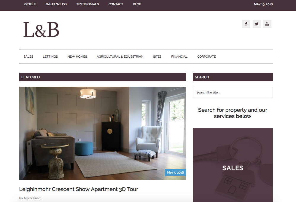 Ballymena Estate Agent use Responsive Website