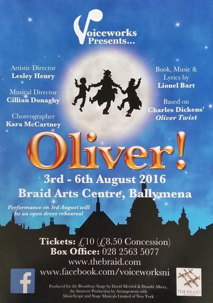 Oliver! at the Braid Arts Centre Ballymena