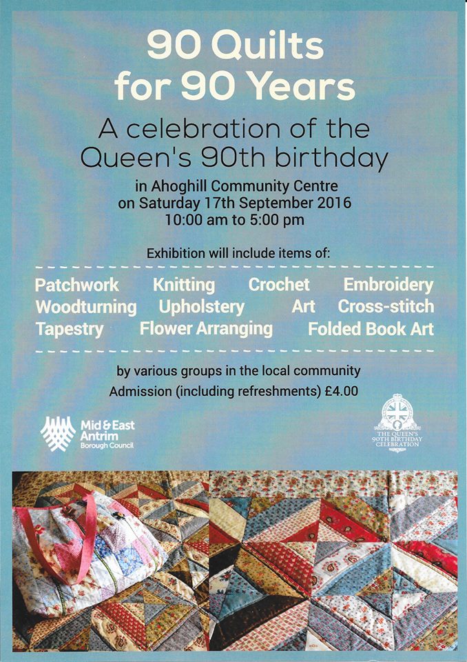 90 quilts for 90 years community event