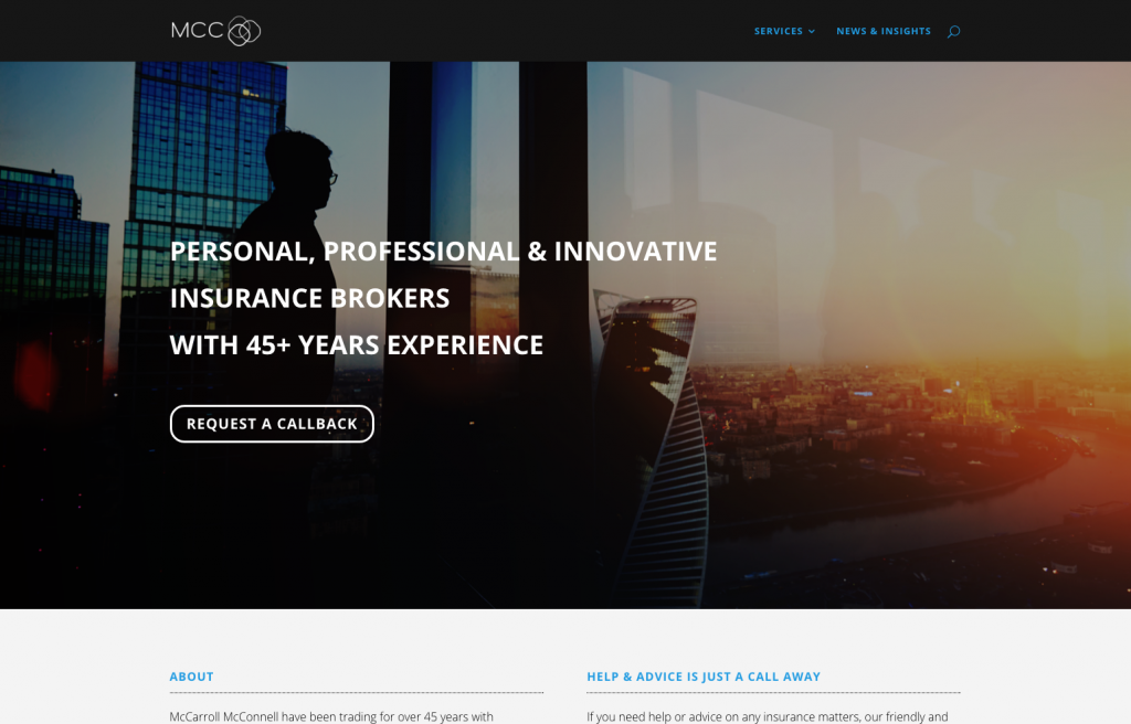 New website for local business McCarroll McConnell