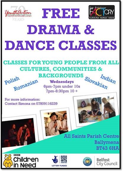 Free Drama and Dance Classes In Ballymena