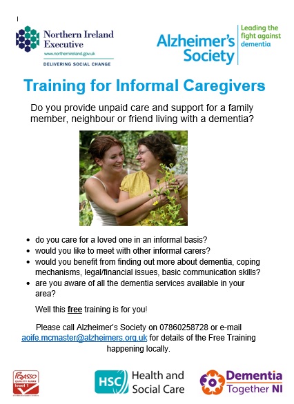 Alzheimer's Society | Training For Informal Caregivers