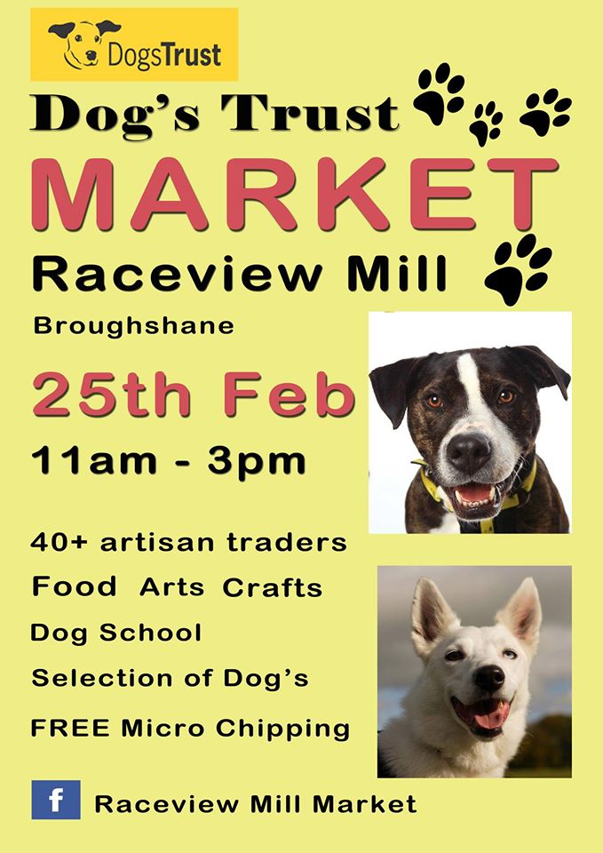 Raceview Mill Market is Supporting Dogs Trust