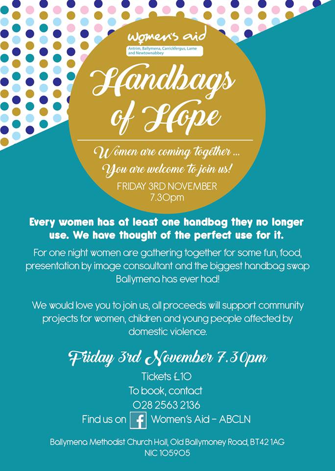 Womens aid Ballymena - Handbags of Hope evening