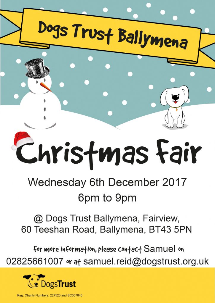 Dogs Trust Ballymena Annual Christmas Fair
