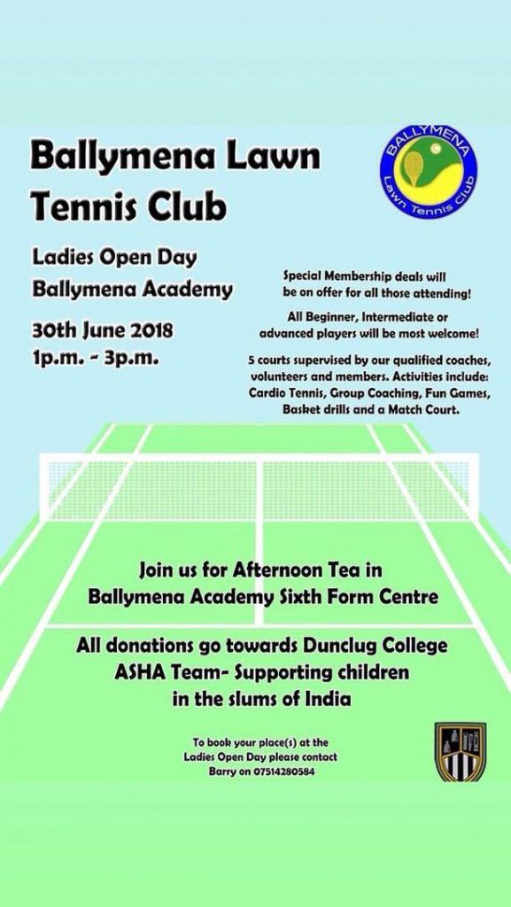 Ballymena Lawn Tennis Club Ladies Open Day