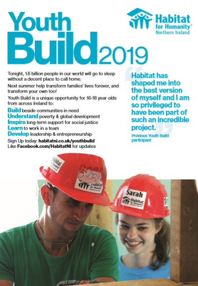 Habitat NI Youth Build 2019 Information Session in Ballymena