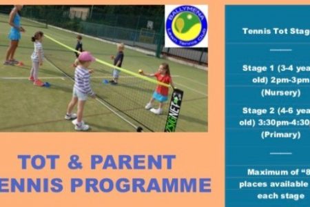 Tot and Parent Tennis programme comes to Ballymena