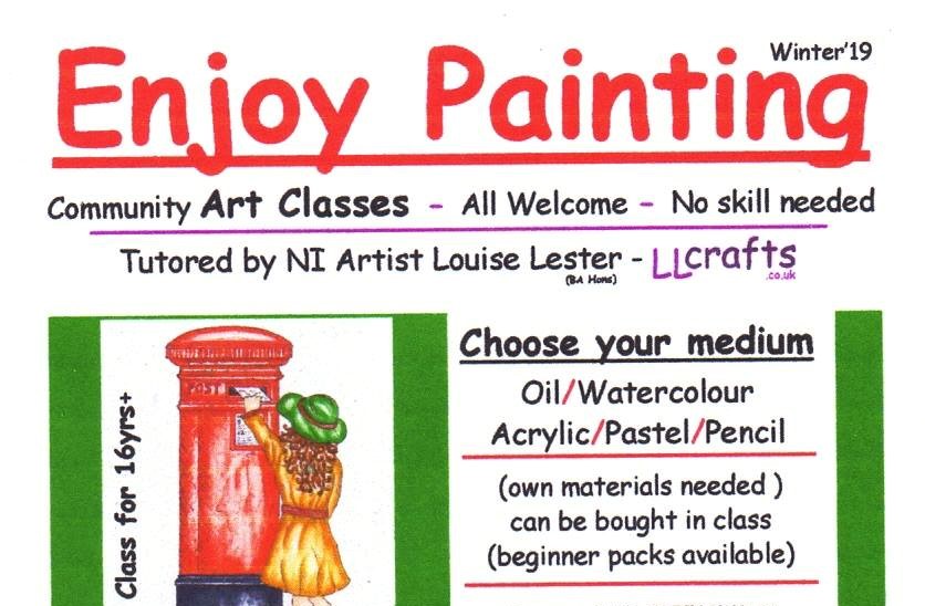 Community Art Classes in the Ballymena area