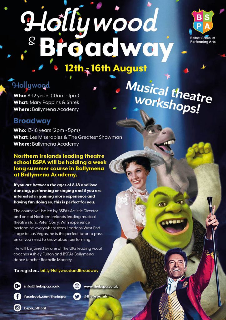 Musical Theatre Workshops at Ballymena Academy