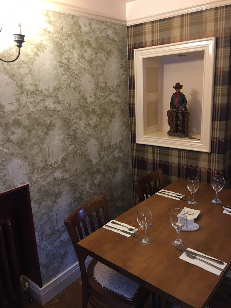A section of the restaurant showing the new decor