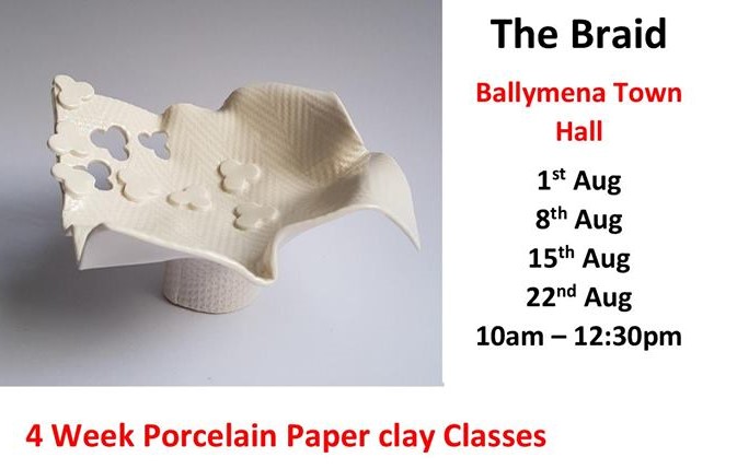 Potter and Bunny to hold Porcelain Paper Clay Classes in The Braid