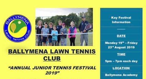 Ballymena Lawn Tennis Club Annual Junior Tennis Festival 2019