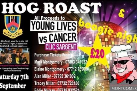 Hog Roast & Boogie Night – all proceeds to CLIC Sargent