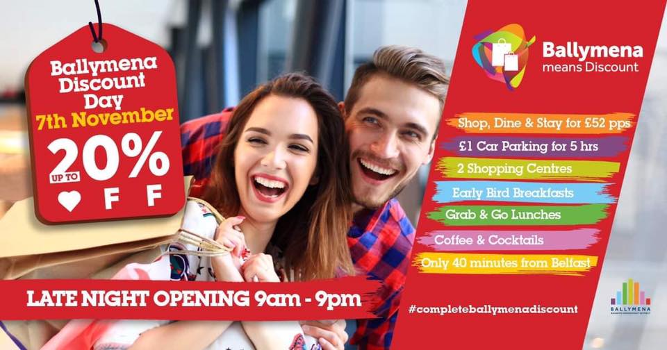 Get ready for a great shopping experience – Ballymena Discount Day 2019