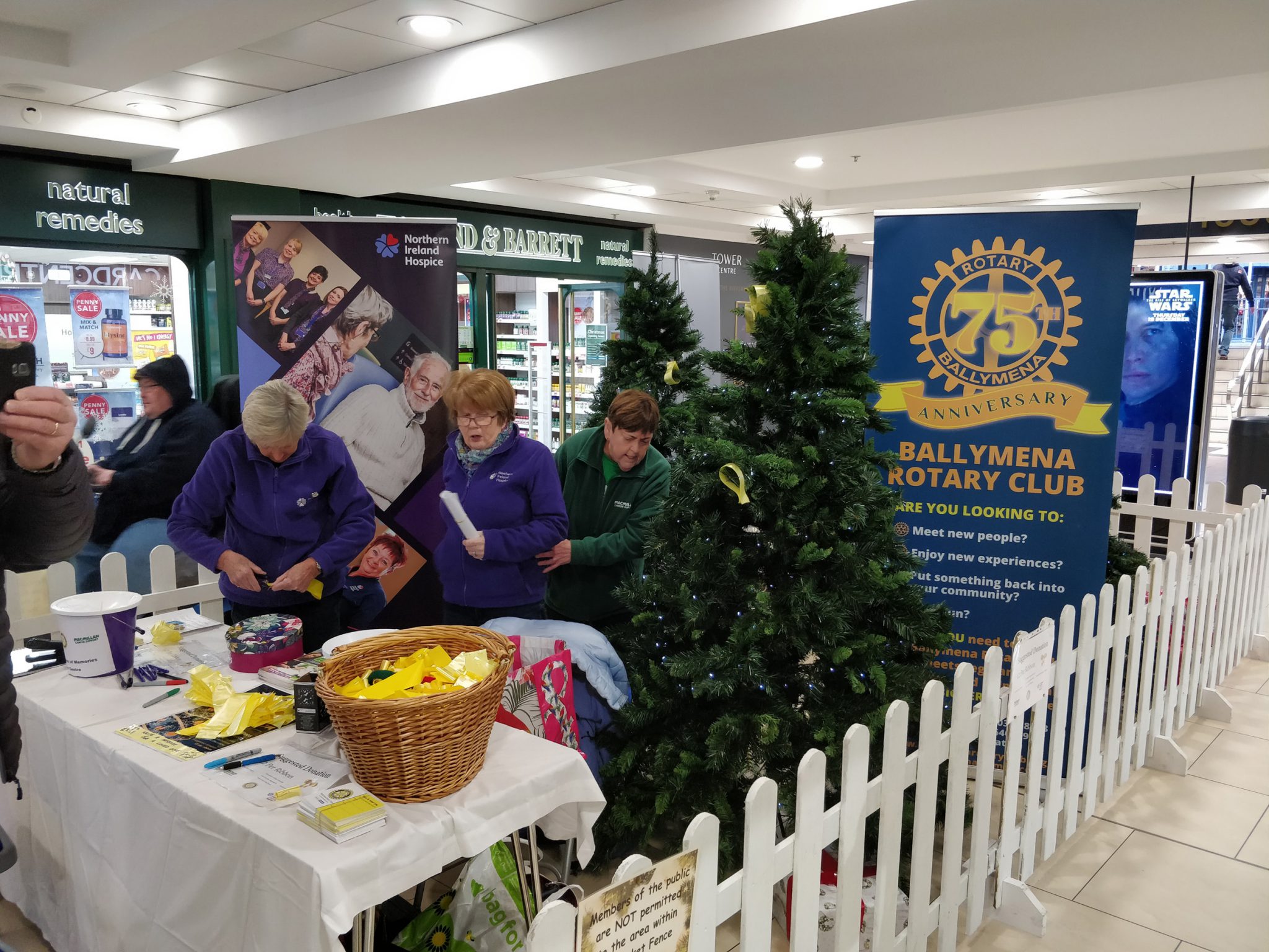 Rotary Club’s ‘Tie a Ribbon’ is back in The Tower Centre