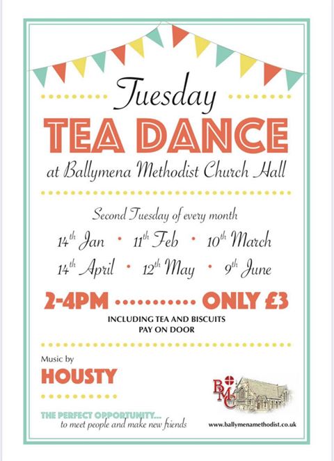 Tuesday Tea Dances at Ballymena Methodist Church Hall